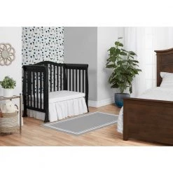 Naples 4-in-1 Black Convertible Mini Crib by Dream On Me -Shabby Chic Shop black dream on me cribs 633 k 1f 1000