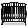 Naples 4-in-1 Black Convertible Mini Crib by Dream On Me