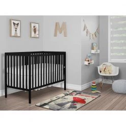 Synergy Black 5-in-1 Convertible Crib by Dream On Me -Shabby Chic Shop black dream on me cribs 657 k 40 1000