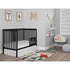 Synergy Black 5-in-1 Convertible Crib by Dream On Me -Shabby Chic Shop black dream on me cribs 657 k a0 1000