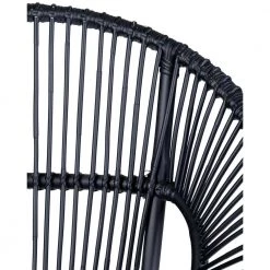 Louanne Black Rattan Occasional Chair by East At Main -Shabby Chic Shop black east at main accent chairs tt uc rl107 bl 4f 1000