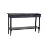 Evangeline 47 in. Black Rectangle Bayur Wood Console Table with Drawers by East At Main