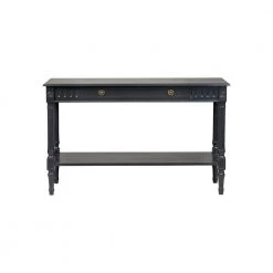 Evangeline 47 in. Black Rectangle Bayur Wood Console Table with Drawers by East At Main -Shabby Chic Shop black east at main console tables tt ki 75023 bl c3 1000