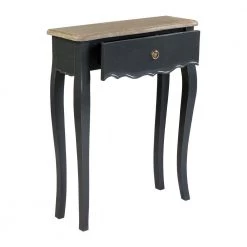 Dove 30 in. Black/Brown Rectangle Bayur Wood Console Table with Bayur Wood by East At Main -Shabby Chic Shop black east at main console tables tt ur 75003 bl 44 1000