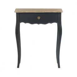 Dove 30 in. Black/Brown Rectangle Bayur Wood Console Table with Bayur Wood by East At Main -Shabby Chic Shop black east at main console tables tt ur 75003 bl 4f 1000