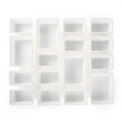 Jayden Black/White Super-Sized Toy Organizer with 16-Bins by Humble Crew -Shabby Chic Shop black white humble crew kids storage cubes wo128 44 1000