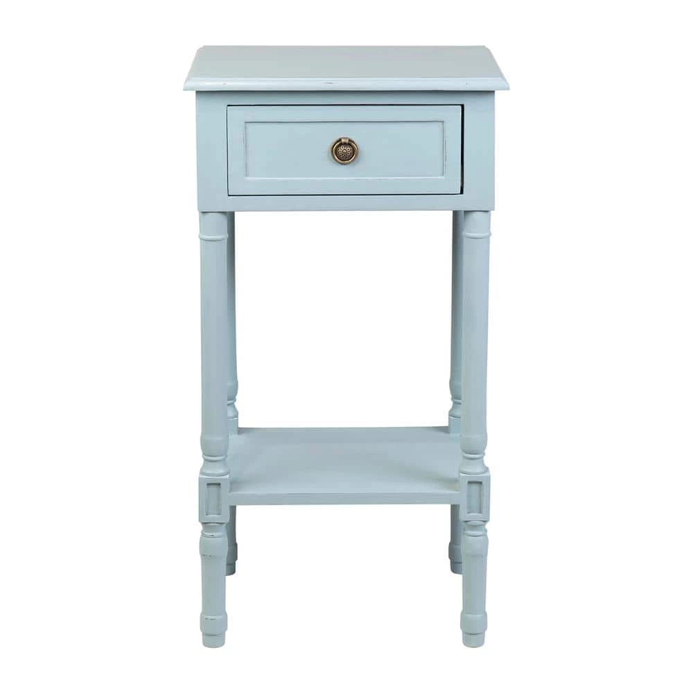 Lilith Light Blue Side Table by East At Main 4 Lilith Light Blue Side Table by East At Main - Image 4