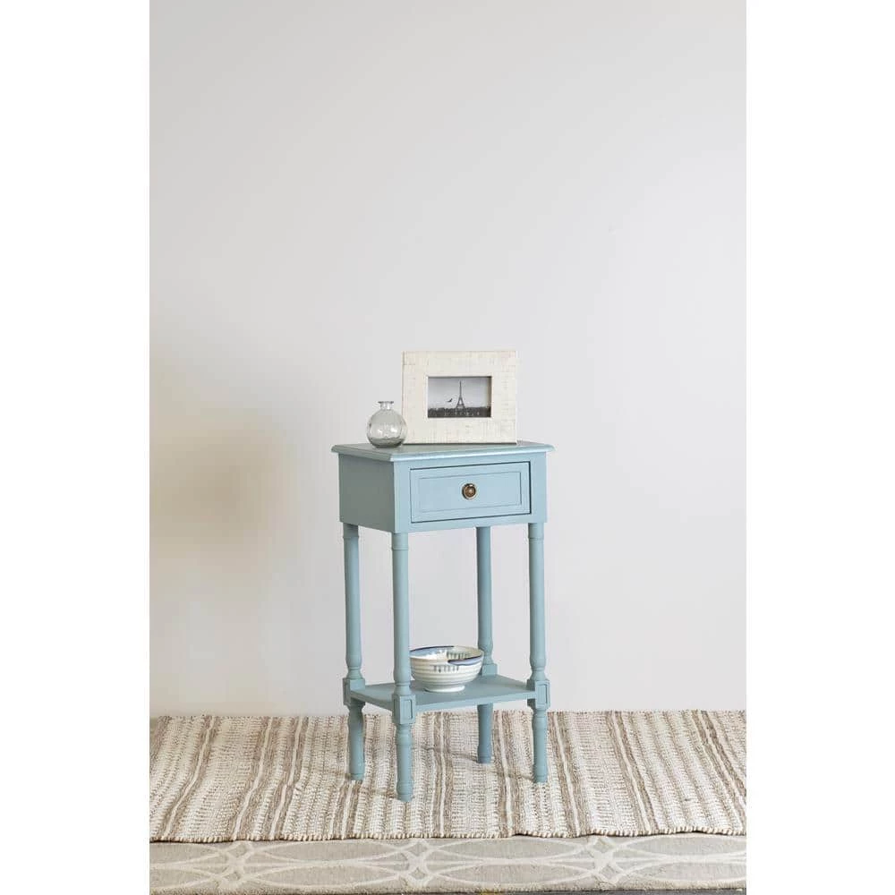 Lilith Light Blue Side Table by East At Main 3 Lilith Light Blue Side Table by East At Main - Image 3