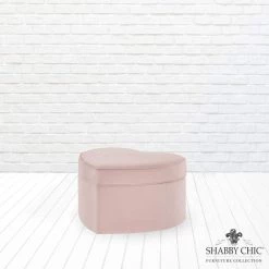 Oskar Blush Ottoman Upholstered Velvet 33 L x 32.3 W x 19.6 H by Shabby Chic 12 Oskar Blush Ottoman Upholstered Velvet 33 L x 32.3 W x 19.6 H by Shabby Chic -Shabby Chic Shop blush shabby chic ottomans sso299 02bh hd 1f 1000