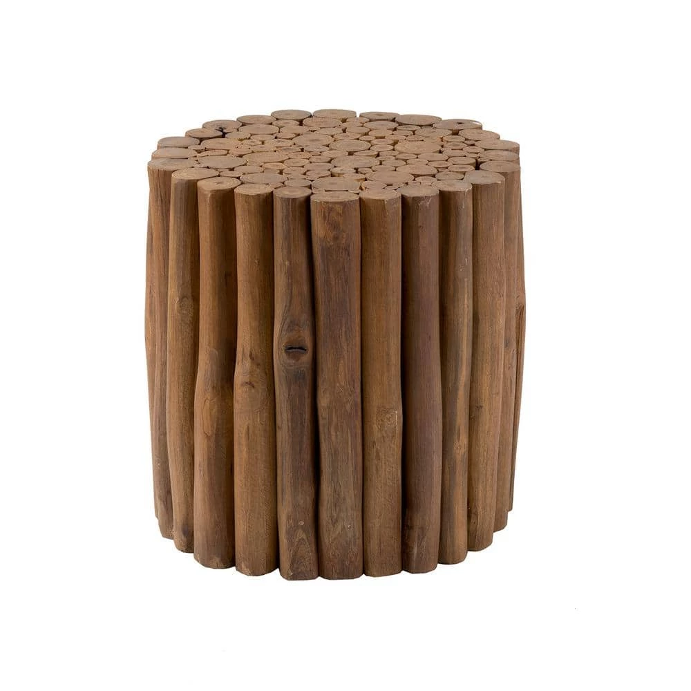 Mathiston Brown Teak Stool by East At Main 1 Mathiston Brown Teak Stool by East At Main
