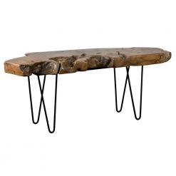 Josie 43 in. Brown/Black Large Rectangle Wood Coffee Table with Live Edge by East At Main 8 Josie 43 in. Brown/Black Large Rectangle Wood Coffee Table with Live Edge by East At Main -Shabby Chic Shop brown east at main coffee tables tt or nl401 c3 1000