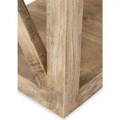 Locust 20 in. Brown Rubberwood Accent Table by East At Main -Shabby Chic Shop brown east at main end side tables tt df pr709 1f 1000