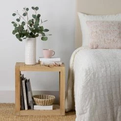 Locust 20 in. Brown Rubberwood Accent Table by East At Main -Shabby Chic Shop brown east at main end side tables tt df pr709 31 1000