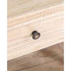 Bevan Natural Mindi Wood Bedside Table by East At Main -Shabby Chic Shop brown east at main end side tables tt et 69210 nt 44 1000