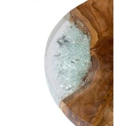 Menlo 19 in. Brown Teak Accent Table by East At Main -Shabby Chic Shop brown east at main end side tables tt uc fr514 1f 1000