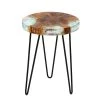 Menlo 19 in. Brown Teak Accent Table by East At Main