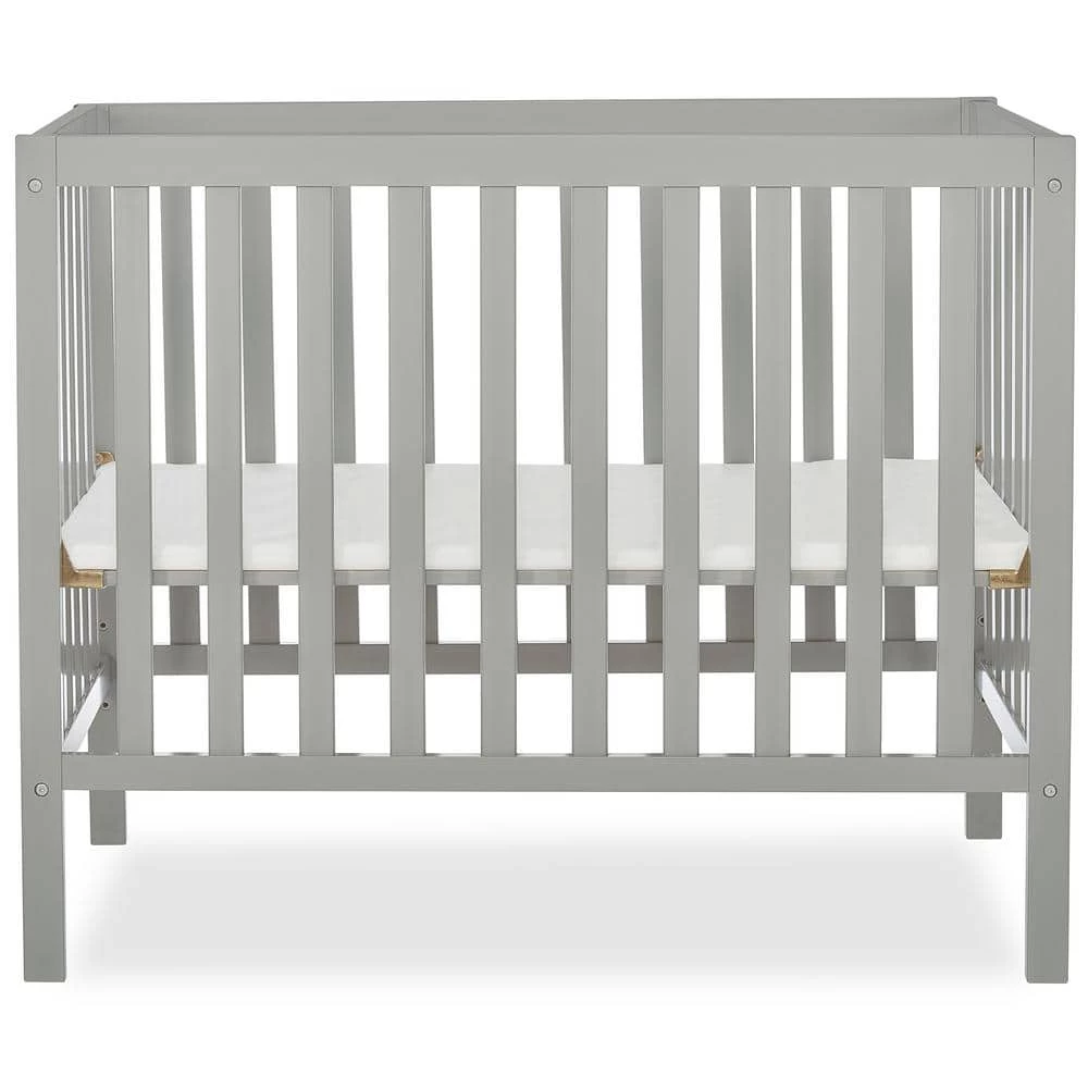 Edgewood 4-in-1 Cool Grey Convertible Mini Crib by Dream On Me 1 Edgewood 4-in-1 Cool Grey Convertible Mini Crib by Dream On Me