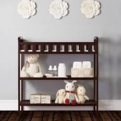 Emily Espresso Changing Table by Dream On Me -Shabby Chic Shop espresso dream on me changing tables 607 e 31 1000