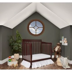 Aden 4-in-1 Espresso Convertible Mini Crib by Dream On Me -Shabby Chic Shop espresso dream on me cribs 628 e 1f 1000