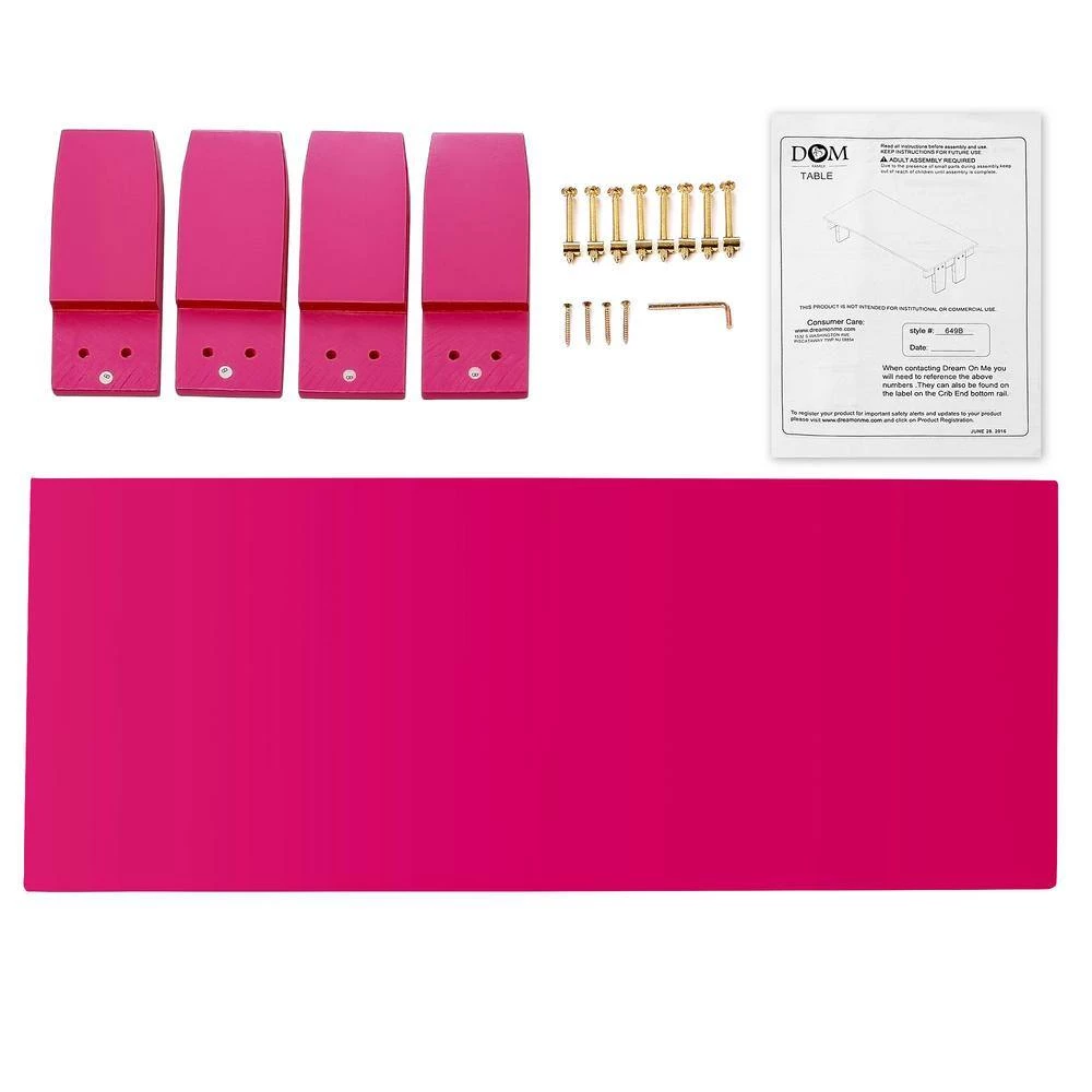 3 in 1 Fuchsia Pink Toddler Bed Convertible Kit by Dream On Me 3 3 in 1 Fuchsia Pink Toddler Bed Convertible Kit by Dream On Me - Image 3