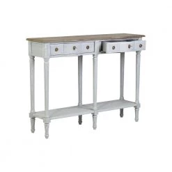 Julieth 32 in. Gray Standard Rectangle Bayur Wood Console Table with Drawers by East At Main -Shabby Chic Shop gray east at main console tables tt jo 75032 lg 1f 1000
