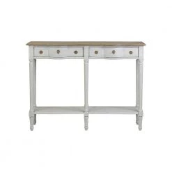 Julieth 32 in. Gray Standard Rectangle Bayur Wood Console Table with Drawers by East At Main -Shabby Chic Shop gray east at main console tables tt jo 75032 lg 4f 1000