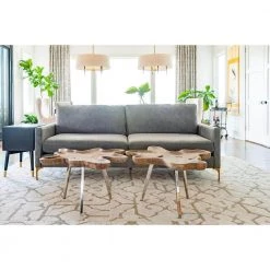 Adriana 32 in. Gray Medium Specialty Wood Coffee Table with Live Edge by East At Main -Shabby Chic Shop grey east at main coffee tables tt uc na305 gp 31 1000