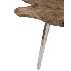 Adriana 32 in. Gray Medium Specialty Wood Coffee Table with Live Edge by East At Main -Shabby Chic Shop grey east at main coffee tables tt uc na305 gp 4f 1000