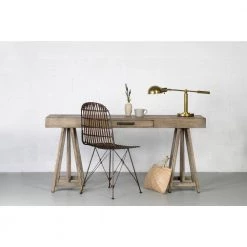 Gwen 29.5 in. Grey Mahogany Desk by East At Main -Shabby Chic Shop grey east at main writing desks tt df sv329 31 1000