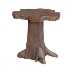 Grafton Grey Wash Teak Accent Table by East At Main
