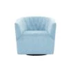 Arlene Light Blue Accent Chair Upholstered Velvet by Shabby Chic