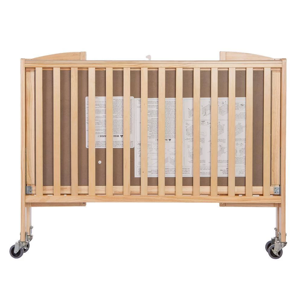 Natural Folding Full Size Crib by Dream On Me 3 Natural Folding Full Size Crib by Dream On Me - Image 3