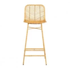 30 in. Natural Paradiso Rattan Bar Stool with Wrapped Metal Legs by East At Main -Shabby Chic Shop natural east at main bar stools tt bs 53025 c3 1000
