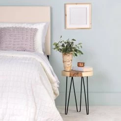 Laredo Grey Wash Teak Accent Table by East At Main -Shabby Chic Shop natural east at main end side tables tt or ntr512 gw 31 1000