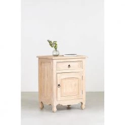 Kepler Natural Finish Bedside Table by East At Main -Shabby Chic Shop natural east at main nightstands tt st 69040 nt 31 1000