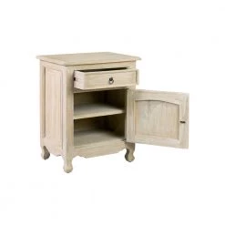 Kepler Natural Finish Bedside Table by East At Main -Shabby Chic Shop natural east at main nightstands tt st 69040 nt 4f 1000