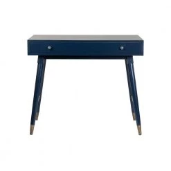 Lillian 36 in. Rectangular Navy 1 Drawer Computer Desk with Storage by East At Main -Shabby Chic Shop navy east at main computer desks tt cst 68103 nv c3 1000