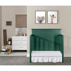 Ava 4-in-1 Olive Convertible Mini Crib by Dream On Me -Shabby Chic Shop olive dream on me cribs 635 olive 31 1000