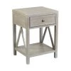 Wilco Beige Acacia Accent Table by East At Main