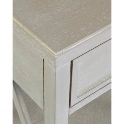 Wilco Beige Acacia Accent Table by East At Main -Shabby Chic Shop painted east at main end side tables tt vc ad301 wt fa 1000