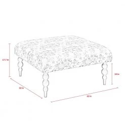 Maksim Paisley Red Ottoman Upholstered Linen by Shabby Chic -Shabby Chic Shop paisley red shabby chic ottomans sco273 03pr hd 1d 1000
