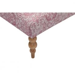 Maksim Paisley Red Ottoman Upholstered Linen by Shabby Chic -Shabby Chic Shop paisley red shabby chic ottomans sco273 03pr hd 4f 1000