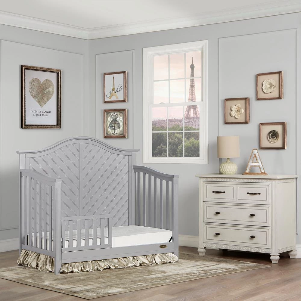 Ella Pebble Grey 5-in-1 Convertible Crib by Dream On Me 4 Ella Pebble Grey 5-in-1 Convertible Crib by Dream On Me - Image 4