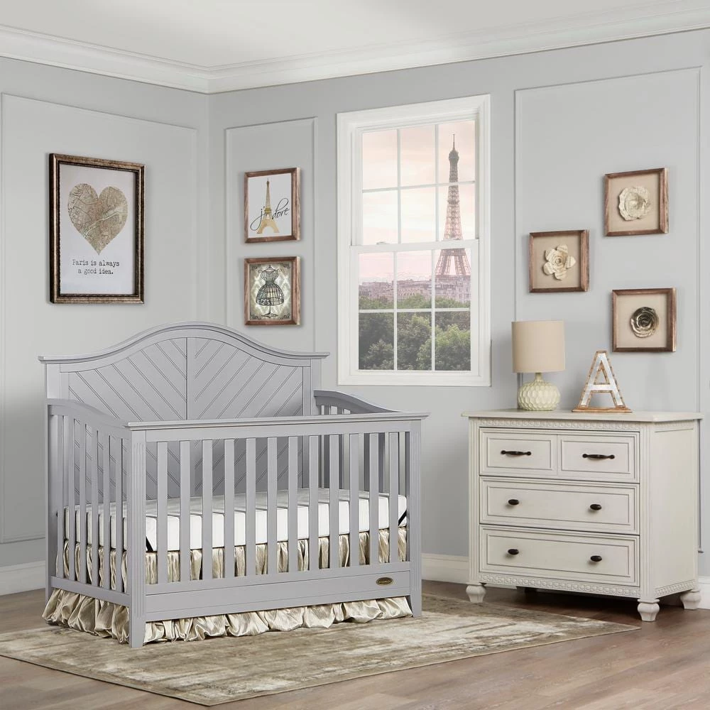 Ella Pebble Grey 5-in-1 Convertible Crib by Dream On Me 3 Ella Pebble Grey 5-in-1 Convertible Crib by Dream On Me - Image 3