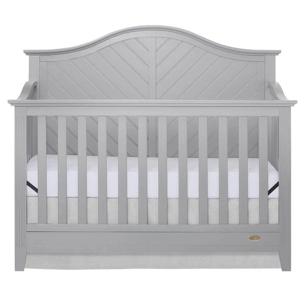 Ella Pebble Grey 5-in-1 Convertible Crib by Dream On Me 1 Ella Pebble Grey 5-in-1 Convertible Crib by Dream On Me