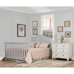 Ella Pebble Grey 5-in-1 Convertible Crib by Dream On Me 13 Ella Pebble Grey 5-in-1 Convertible Crib by Dream On Me -Shabby Chic Shop pebble grey dream on me cribs 731 pg 76 1000