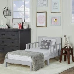 Brookside Pebble Grey Toddler Bed by Dream On Me -Shabby Chic Shop pebble grey dream on me kids beds 648 pg 31 1000