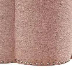 Bronx Pink Ottoman Upholstered Linen 24.5 L x 24.5 W x 18.5 H by Shabby Chic -Shabby Chic Shop pink shabby chic ottomans son237 03pk hd 4f 1000