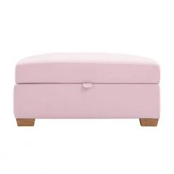 Skylah Pink Ottoman Upholstered Linen by Shabby Chic
