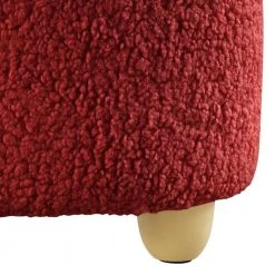 Yousif Red Ottoman Upholstered Sherpa 25.2 in. L x 25.2 in. W x 13.3 in. H by Shabby Chic 17 Yousif Red Ottoman Upholstered Sherpa 25.2 in. L x 25.2 in. W x 13.3 in. H by Shabby Chic -Shabby Chic Shop red shabby chic ottomans son297 26rd hd 76 1000